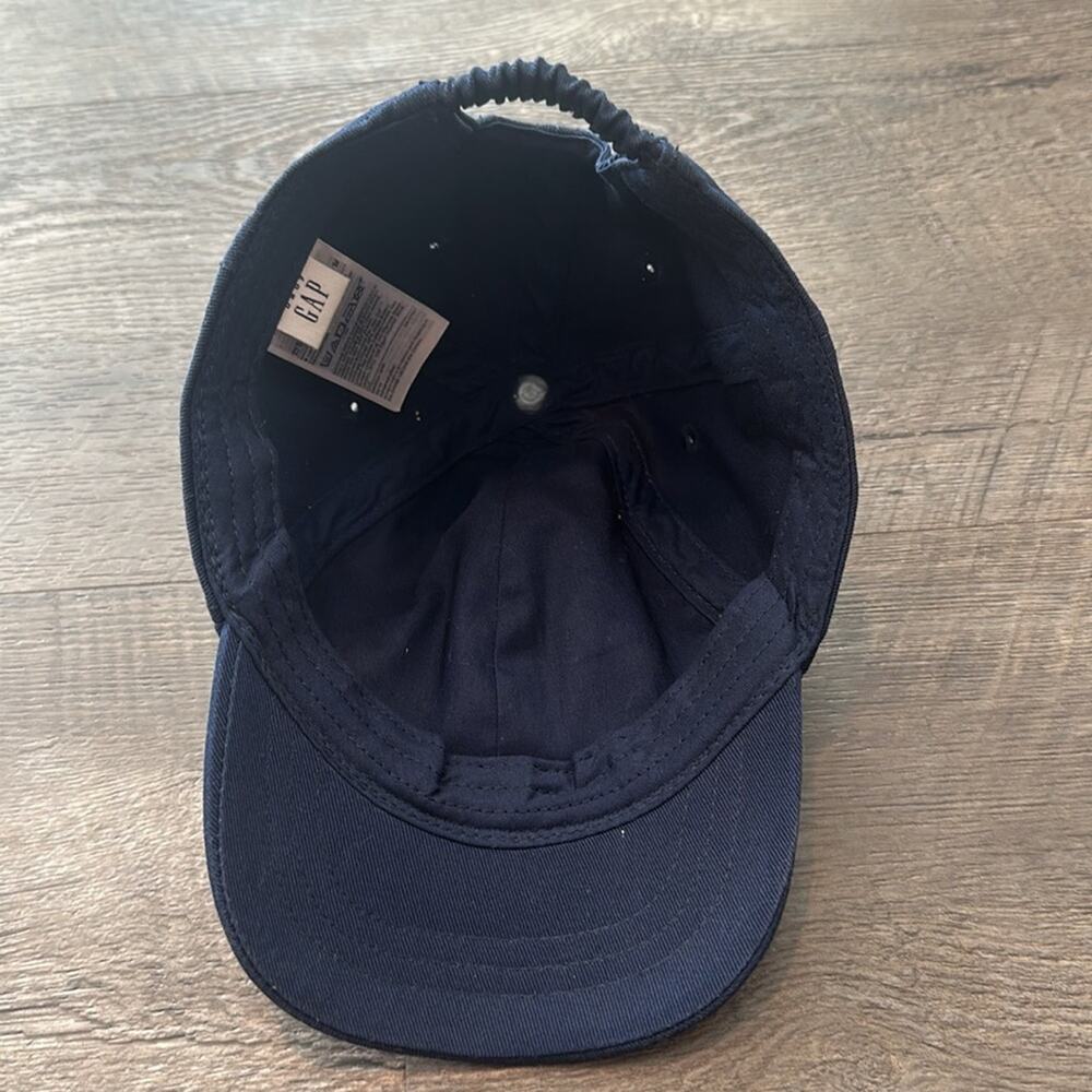 babyGAP‎ XS/S Navy Blue/Pink Felt Logo Baseball Cap - Picture 3 of 6